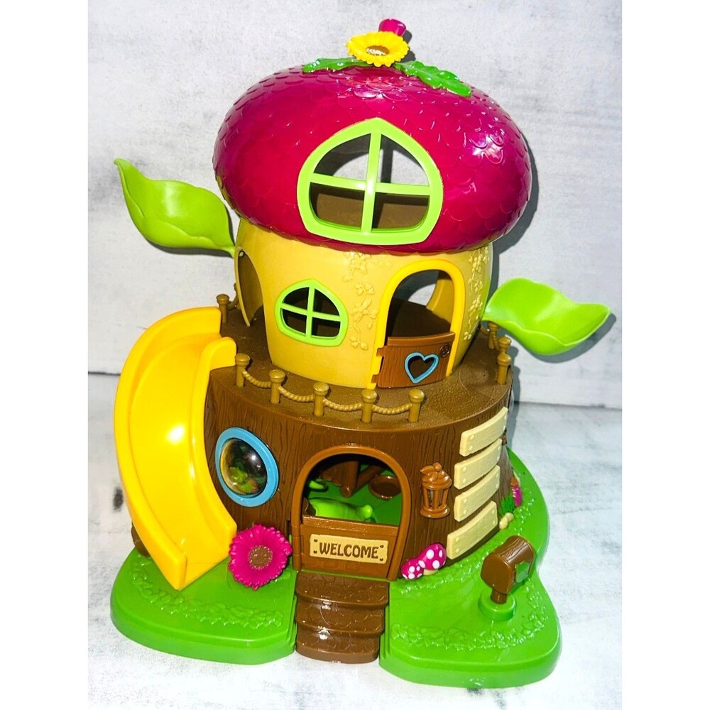 Li'l Woodzeez Acorn Play Treehouse Playset W/ Working Lights, Slide, Accessoires